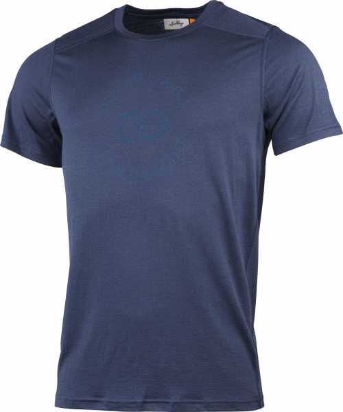 Lundhags Gimmer Merino T-Shirt Ms Sigill Tee, blau