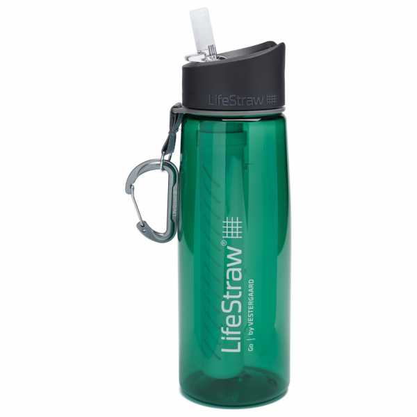 Wasserflasche mit Filter GO 0,65L green