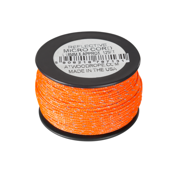 Helikon-Tex Micro Reflective Cord 1.18mm (125ft) Neon Orange